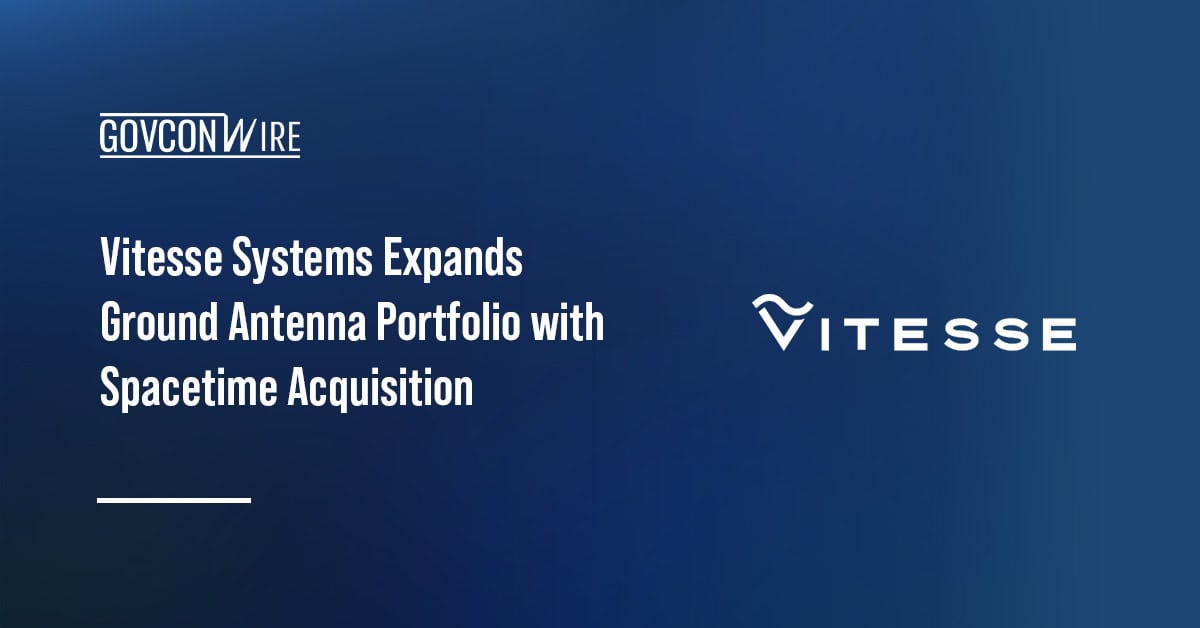 Vitesse Systems Expands Ground Antenna Portfolio with Spacetime Acquisition Vitesse logo. Vitesse Systems has acquired Spacetime Engineering to expands its ground antenna technology portfolio.