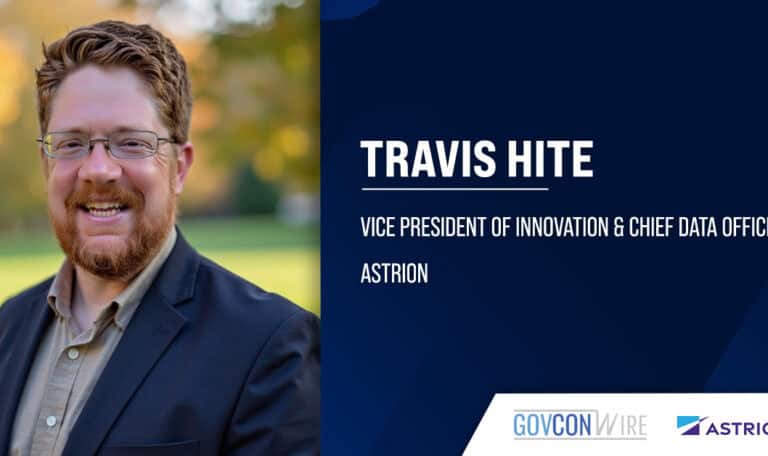 Travis Hite. The Astrion VP of innovation has taken on additional responsibilities as chief data officer.