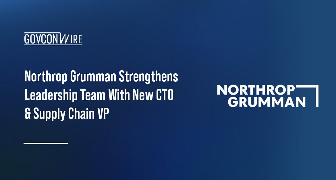Northrop Grumman's company logo. Northrop recently made new executive leadership appointments