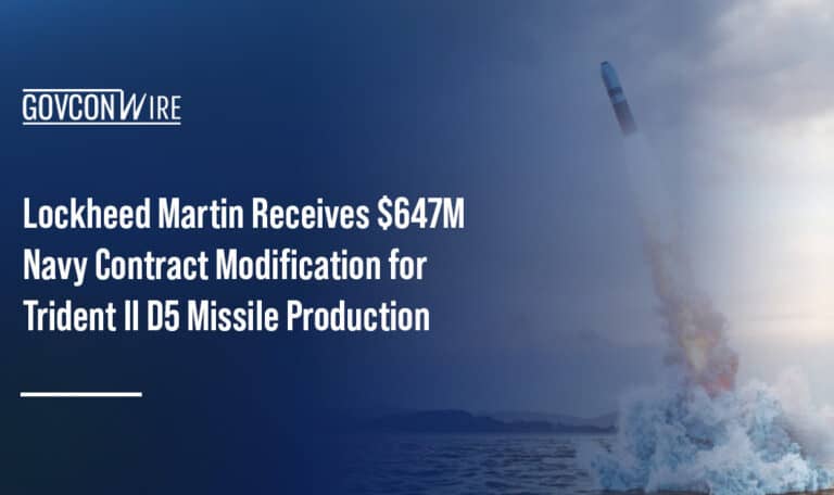 Trident II missile launch. Lockheed Martin will continue producing Trident II missiles to the Navy
