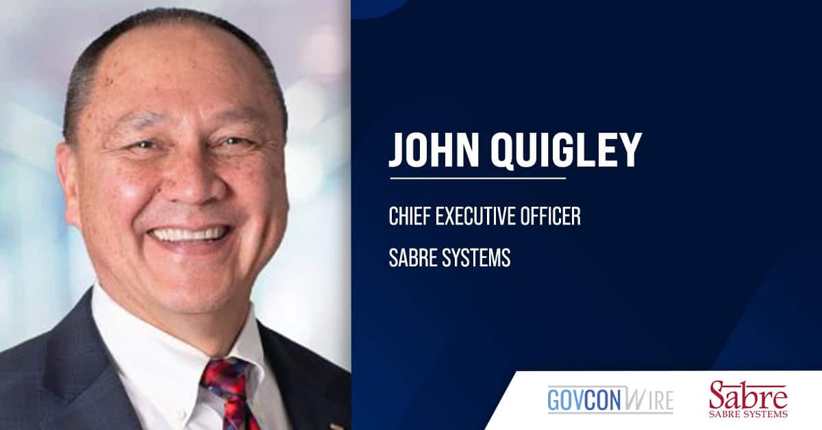John Quigley to Lead Sabre Systems as CEO Sabre Systems CEO John Quigley. Former SPA COO John Quigley has been appointed CEO at Sabre Systems.