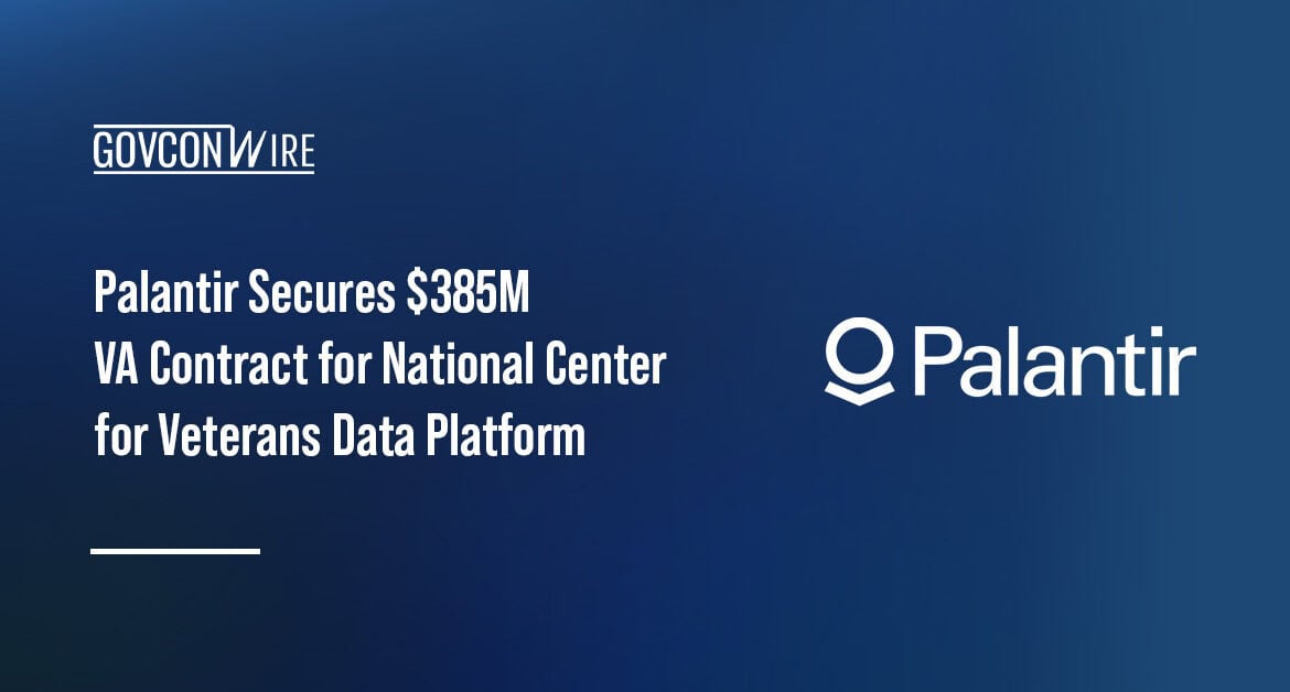 Palantir Technologies logo. Palantir will provide a software-as-a-service platform to the Department of Veterans Affairs
