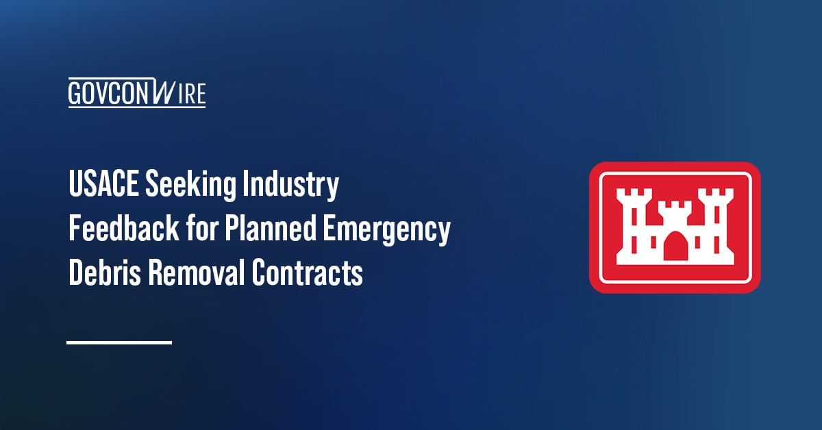 Logo of the U.S. Army Corps of Engineers. USACE posted the draft performance work statement for its ACI