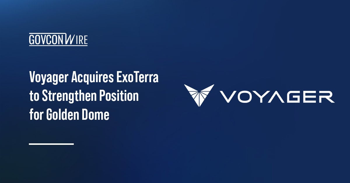 Voyager Technologies logo. Voyager acquires ExoTerra.