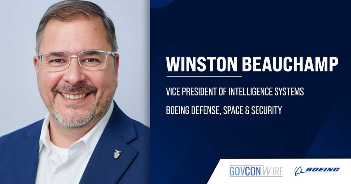 Boeing VP Winston Beauchamp. Winston Beauchamp has been named vice president of intelligence systems at Boeing.